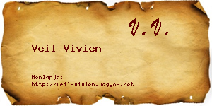 Veil Vivien névjegykártya